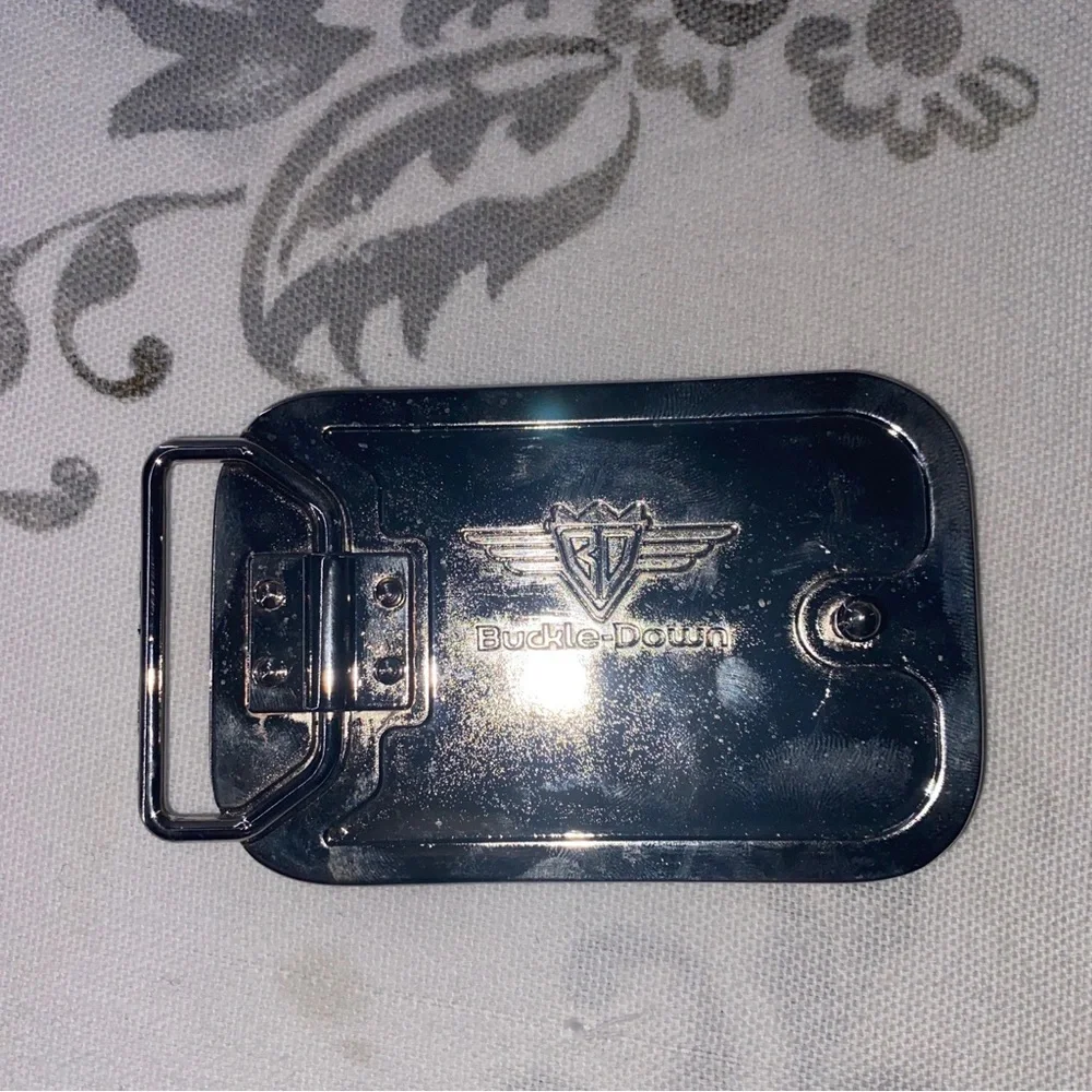 Chrysler Belt Buckle Licensed Brushed Metal Car‎ Logo